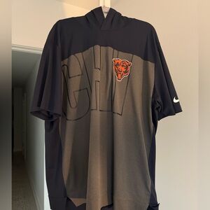 Nike Chicago Bears Short Sleeve Hoodie
